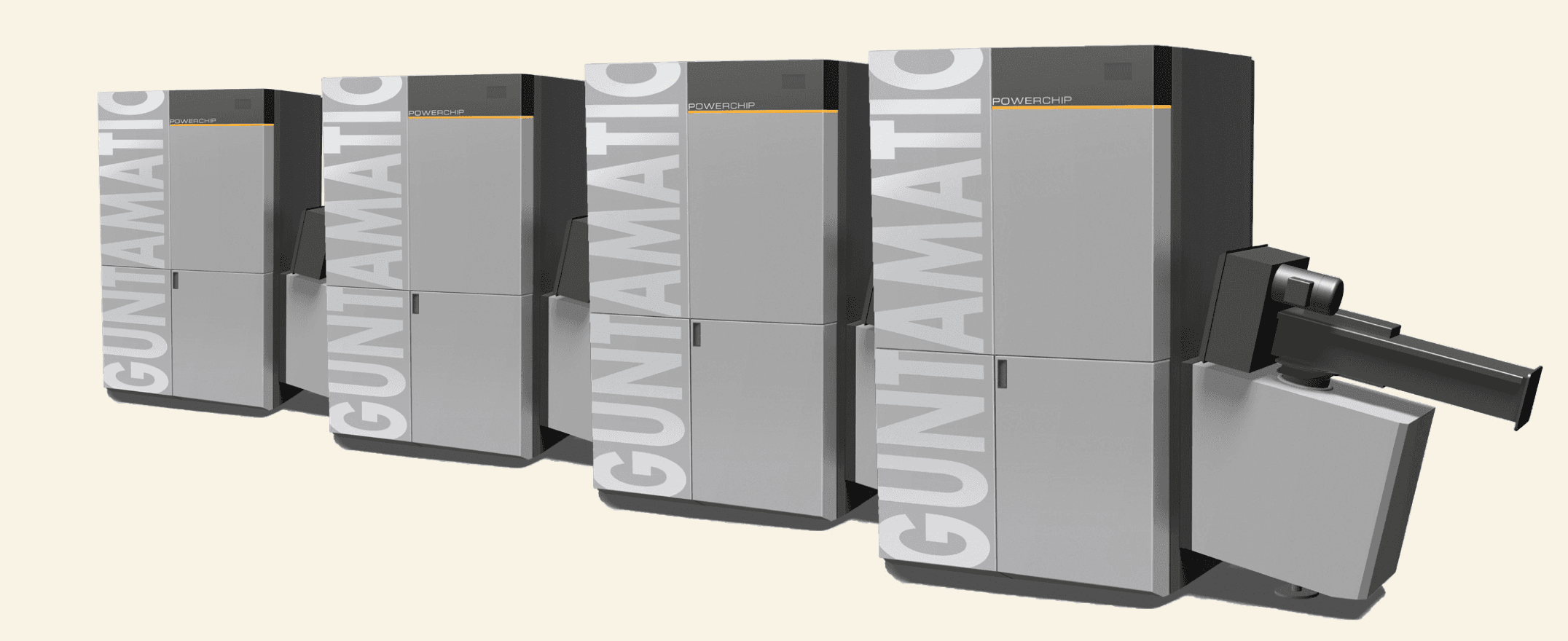 Quattro caldaie a biomassa GUNTAMATIC Powerchip in cascata per condomini